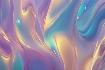 Fototapeta premium Soft Gradient holographic design texture 