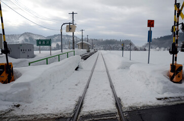 冬の駅