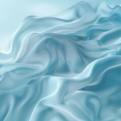 Fototapeta premium Abstract blue background with soft waves and light lines for elegant design 