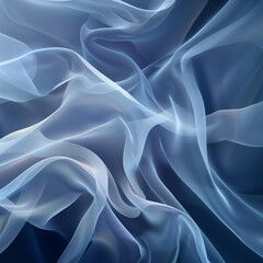 Obraz premium Abstract blue background with soft waves and light lines for elegant design 