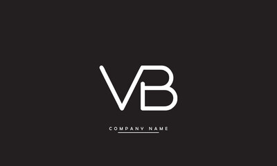 VB, BV V, B Abstract Letters Logo Monogram