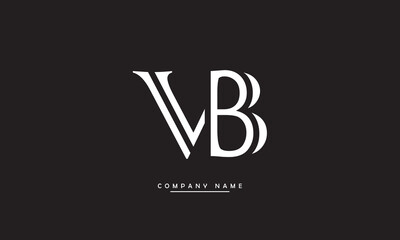 VB, BV V, B Abstract Letters Logo Monogram