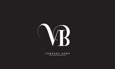 VB, BV V, B Abstract Letters Logo Monogram
