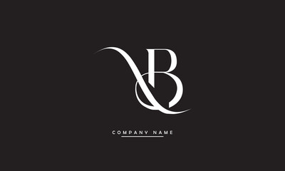VB, BV V, B Abstract Letters Logo Monogram