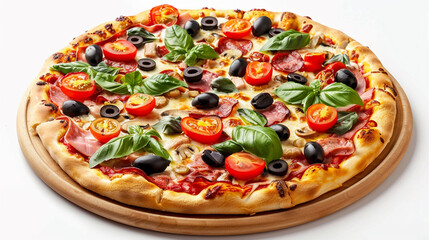 Delicious Vegetarian Pizza with a Variety of Fresh and Flavorful Toppings

