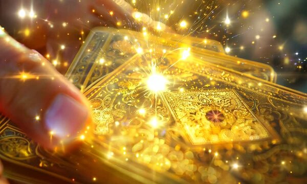 Divination on tarot cards. Magic and esoterics.