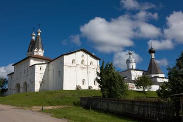 Russia Vologda region Ferapontov monastery on a cloudy summer day