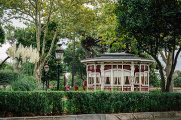 gazebo in the garden of the Yildiz Palace in Istanbul