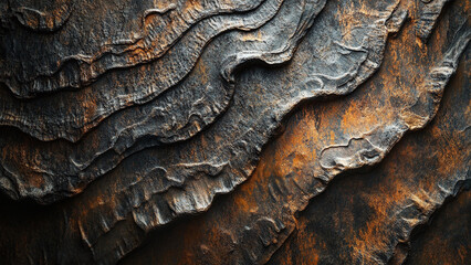 Ancient Elegance: An Abstract Fossil-Inspired Wallpaper Background Evoking Timeless Nature