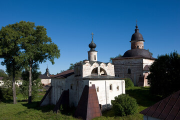 Russia Vologda region Kirillo-Belozersky monastery view on a sunny summer day