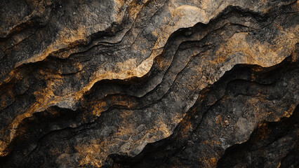 Abstract Fossil Background: A Unique Wallpaper Featuring Wavy Sedimentary Layers and Earth Tones Inspired by Ancient Geological Patterns for Artistic and Decorative Use