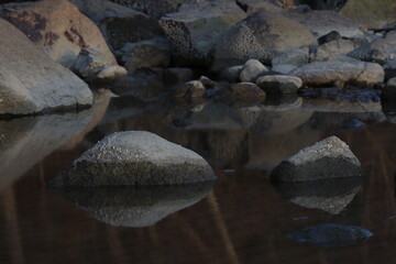 rocks and water