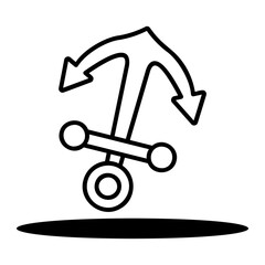 anchor Line Icon