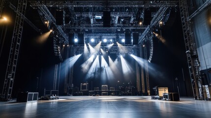 Concert Stage with Lights