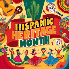 Hispanic Heritage Month Celebrating Culture AI Generative