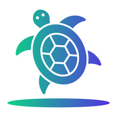 Obraz premium turtle Gradient icon