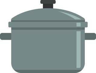 Illustration of a pot and lid flat style.