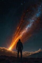 Fototapeta premium person in the space
