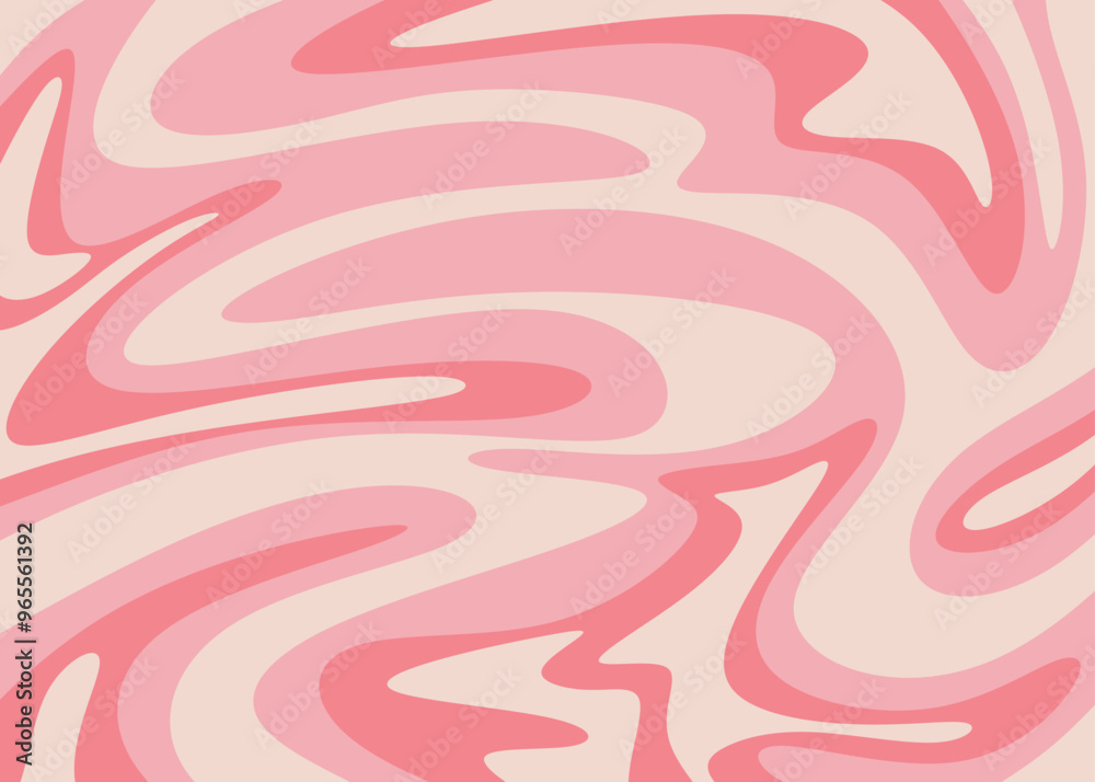 Poster abstract background with colorful wavy lines pattern