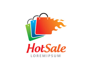 Hot Sale logo symbol or icon template