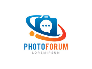 Photography Forum or Community logo symbol or icon template