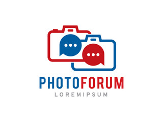 Photography Forum or Community logo symbol or icon template