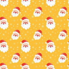 a christmas santa in yellow pattern By Generated AI