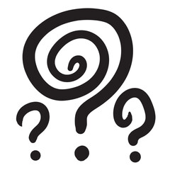 Set of Different Question Marks, Quest and Inquire Symbols