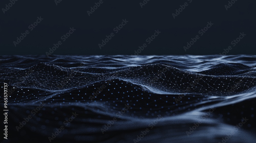 Poster flow of digital data. transferring of big data. blockchain, server, high-speed internet for transfer