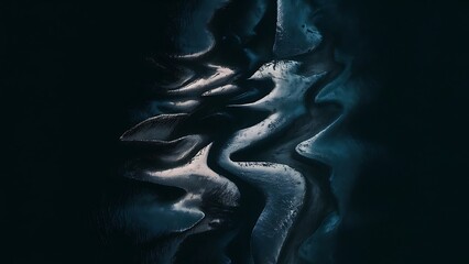 Abstract black background or texture, dark gradient