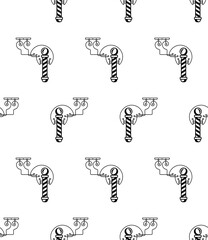 Barber Pole Icon Seamless Pattern Y_2408001