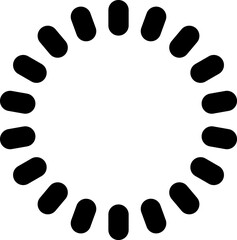 Load buffer circle icon. Loading circle. Buffer preloader symbol upload page. Download loader vector sign.