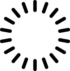 Load buffer circle icon. Loading circle. Buffer preloader symbol upload page. Download loader vector sign.