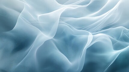 Obraz premium Illustrate a soft blue background with a faint texture of flowing lines or curves, adding a gentle