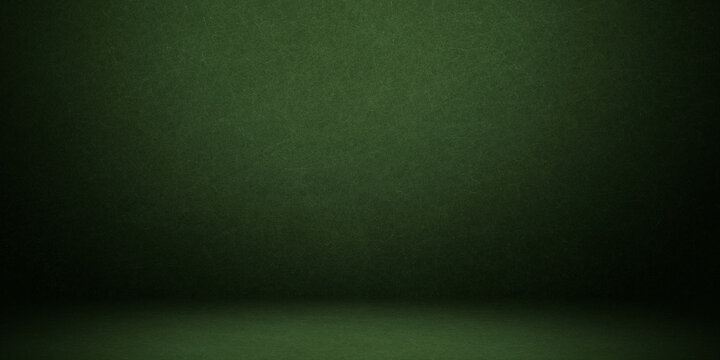Green paint on a wall with space for your text, abstract green grunge elegant paper texture, green background with distressed vintage grunge and paint stains texture