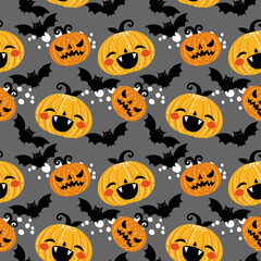 Pumpkin pattern background design for background, wallpaper, carpet, wrapping, fabric, textile fashion wearing.