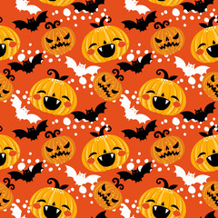 Pumpkin pattern background design for background, wallpaper, carpet, wrapping, fabric, textile fashion wearing.