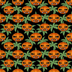 Pumpkin pattern background design for background, wallpaper, carpet, wrapping, fabric, textile fashion wearing.