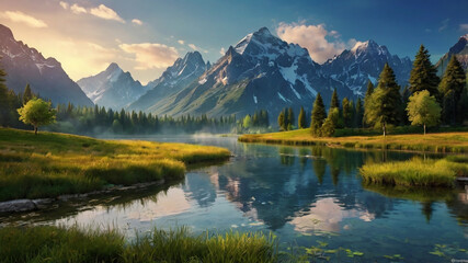 Fototapeta premium waterfall in the forest