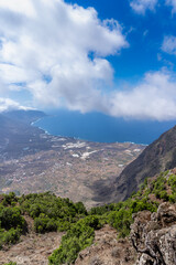 Landscape. View of Frontera from Jinama viewpoing. El Hierro island. Canary islands. Spain