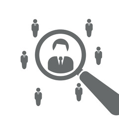 vector illustration of the search work team design.