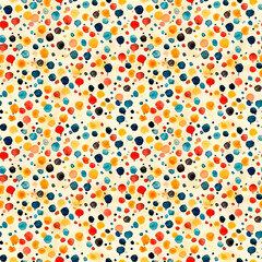 Abstract trendy watercolor seamless pattern with colorful drops.