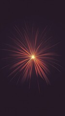 Fototapeta premium A vivid starburst pattern emerges from the center, showcasing radiant lines that create a soothing atmosphere on a dark backdrop