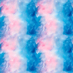 Fototapeta premium Detailed hand painted watercolor abstract pink and purple ink wash background.