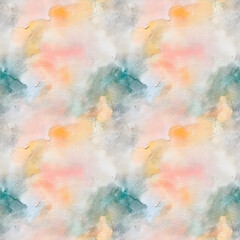 Fototapeta premium Hand painted watercolor abstract delicate ink wash background.