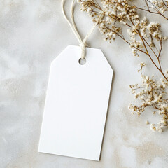 Tag mockuGift Tag, Blank Tag, Empty Gift Tag, Christmas Tag, Tag, Clothing tag, tag, white tag, empty tag, christmas, note, card