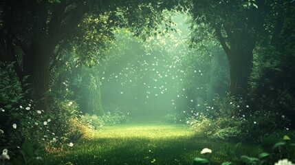 Fototapeta premium Enchanting Forest Path.