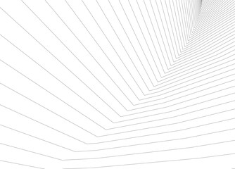 abstract 3d architecture vector illustration