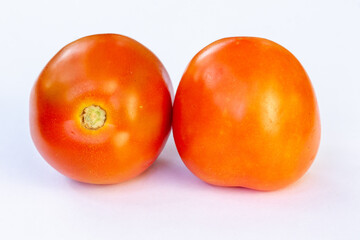 tomatoes on a white background