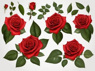 red roses background,A beautiful bunch of red roses on a white background